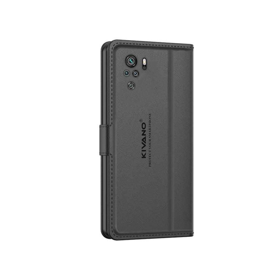 Leather Wallet Case for Xiaomi Redmi Note 10 / Xiaomi Redmi Note 10S ?Stylish Flip Folio Cover with Card Holder, Stand, Ideal for Both Men and Women-KIVANO LUXE - Aibex